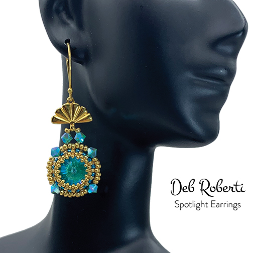 Spotlight Necklace & Earrings, design by Deb Roberti