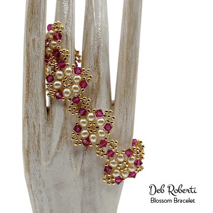 Blossom Bracelet & Earrings, Deb Roberti design
