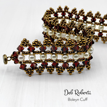 Boleyn Cuff, design by Deb Roberti