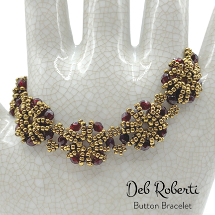 Button Bracelet, design by Deb Roberti