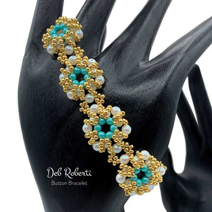Button Bracelet, design by Deb Roberti