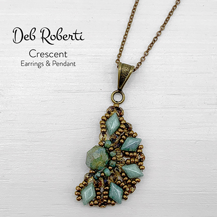 Crescent Earrings & Pendant, design by Deb Roberti Crescent Earrings & Pendant, design by Deb Roberti