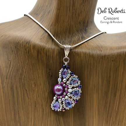 Crescent Earrings & Pendant, design by Deb Roberti Crescent Earrings & Pendant, design by Deb Roberti