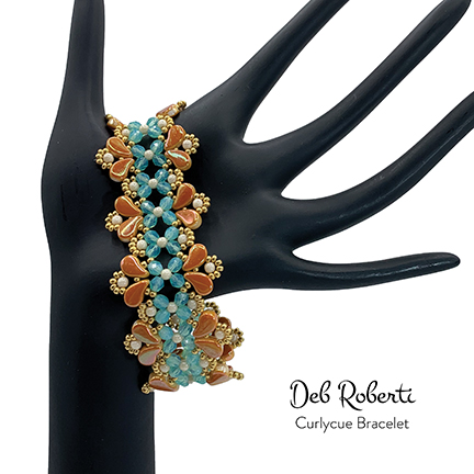 Curlycue Bracelet, design by Deb Roberti