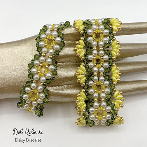 Daisy Bracelet, designed by Deb Roberti