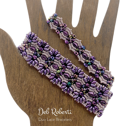 Duo Lace Bracelets, design by Deb Roberti