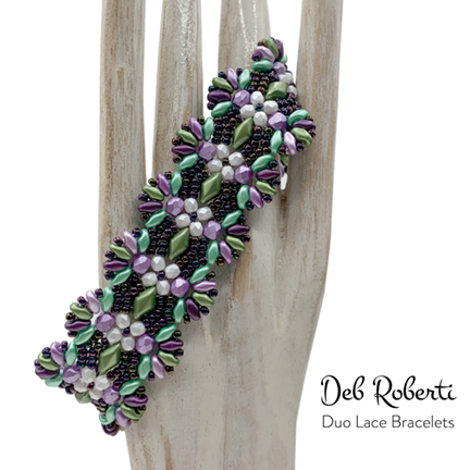 Duo Lace Bracelets, design by Deb Roberti