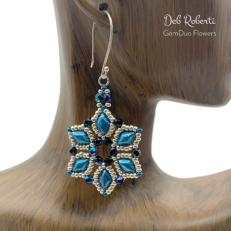 GemDuo Flowers, design by Deb Roberti