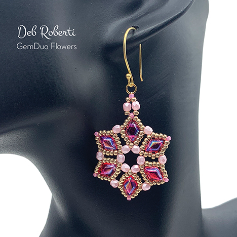 GemDuo Flowers, design by Deb Roberti