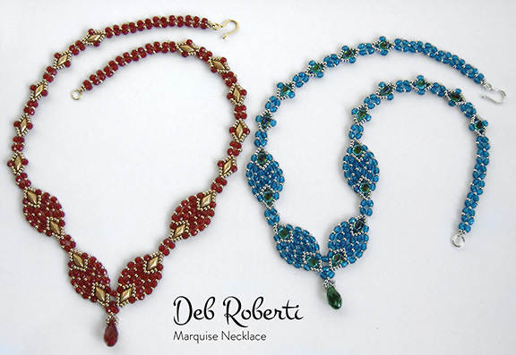 Marquise Necklace, design by Deb Roberti