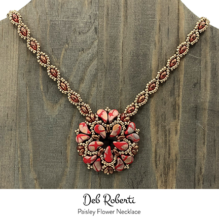 Paisley Flower Necklace