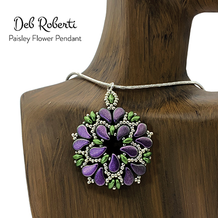 Paisley Flower Pendant