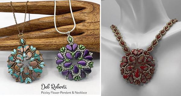 Paisley Flower Pendant & Necklace