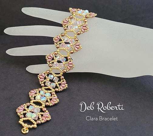 Clara Bracelet, design by Deb Roberti