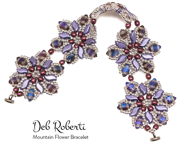 Mountain Flower Bracelet, design by Deb Roberti