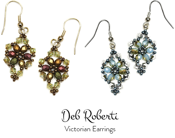 Victorian Earrings, free pattern
