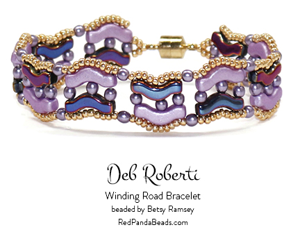 Winding Road Bracelet, free pattern