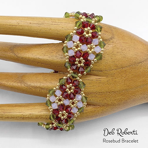 Rosebud Bracelet, design by Deb Roberti
