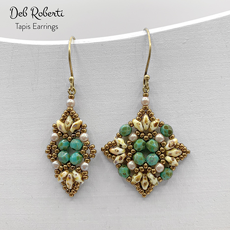 Tapis Earrings, design by Deb Roberti Tapis Earrings, design by Deb Roberti