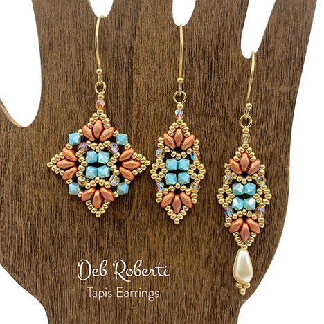 Tapis Earrings, design by Deb Roberti Tapis Earrings, design by Deb Roberti