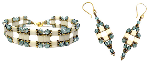 Tila Squared Bracelet & Earrings