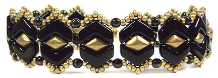 Anchor Bracelet, using the Chevron Duo beads
