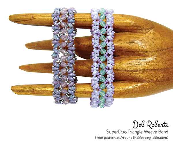 SuperDuo Triangle Weave Band, free SuperDuo pattern