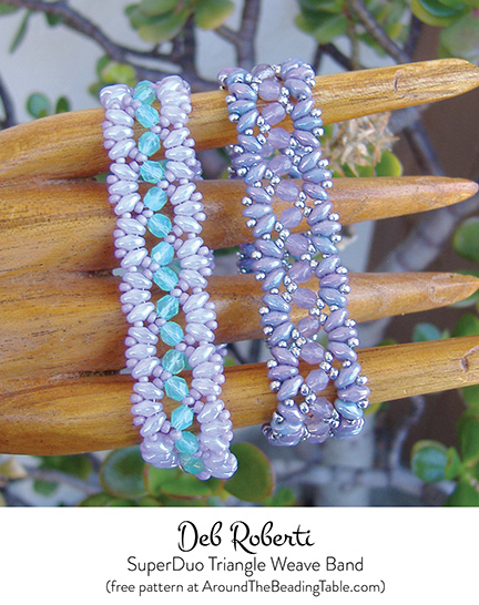 SuperDuo Triangle Weave Band, free SuperDuo pattern