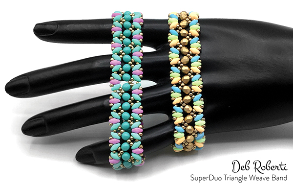 SuperDuo Triangle Weave Band, free SuperDuo pattern