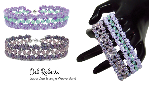 SuperDuo Triangle Weave Band, free SuperDuo pattern